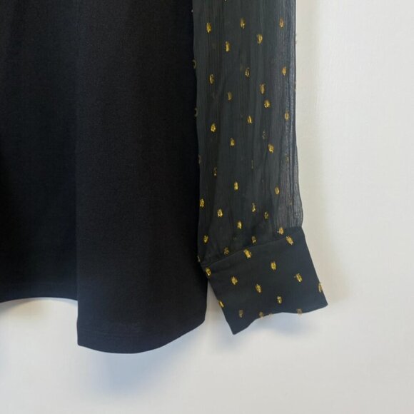 NWT Ann Taylor Sheer Sleeve Blouse - Picture 9 of 14